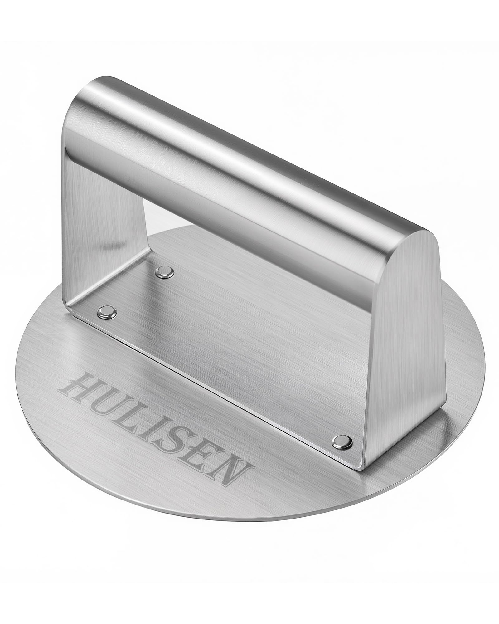 HULISEN Burger Press, Stainless Steel Smash Burger Smasher for Griddle | 14 CM/5