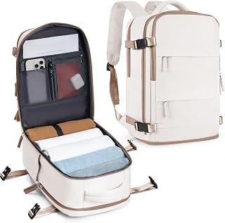 SZLX Backpack Travel Bag New Ryanair Cabin Size Bag 40x30x20 Backpack Wizz air, Large Travel Backpack Women Men Carry On Casual Daypack Fit 14 Inch Laptop with Shoes Compartment