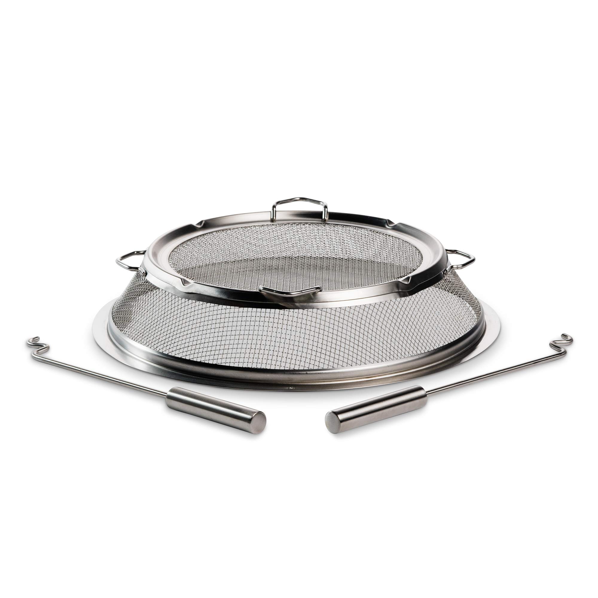 Solo Stove Bonfire Shield | Stainless Steel Spark Screen with Removal Tools | Du