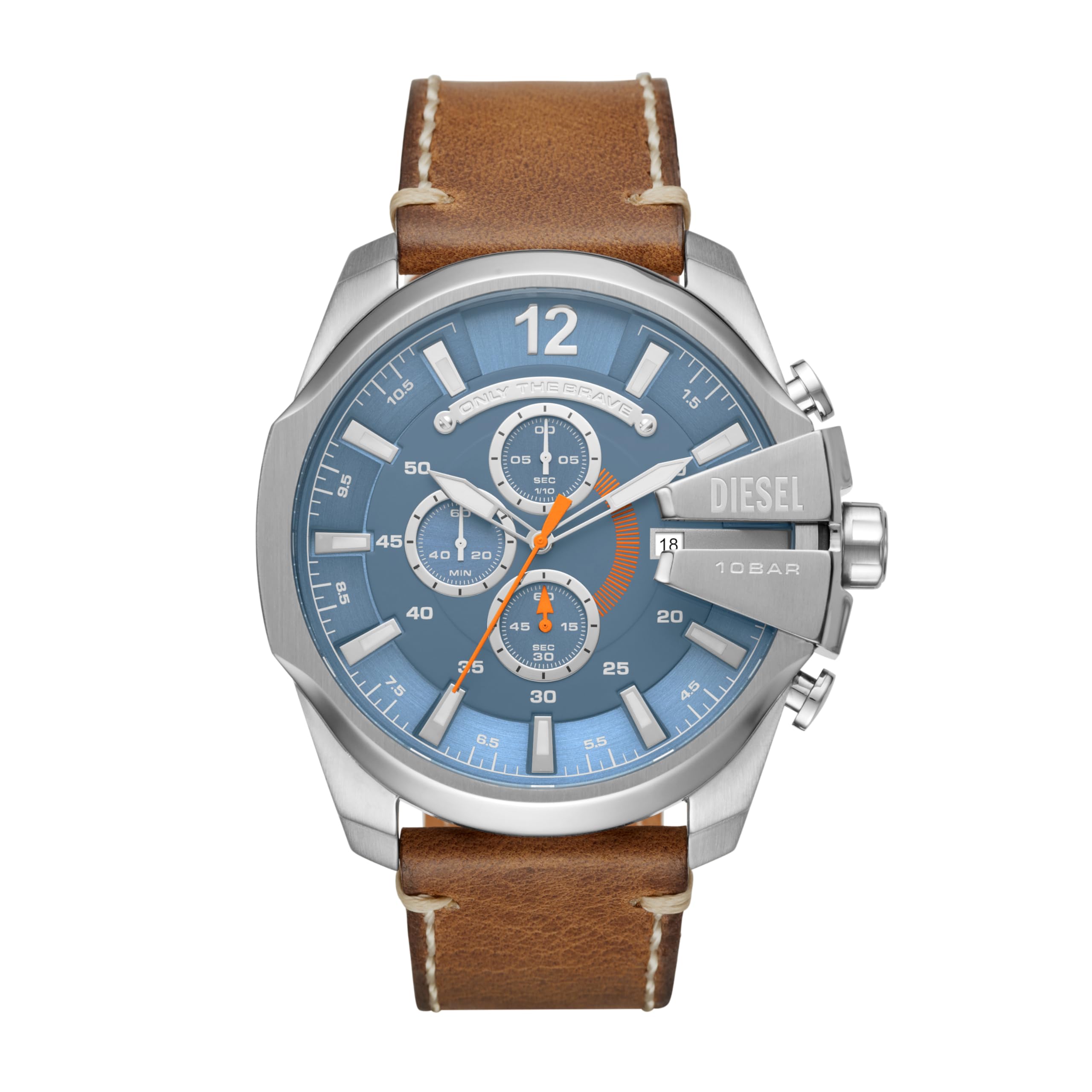 Diesel Mega Chief Men's Watch, Chronograph Movement, 51mm Black Stainless Steel 