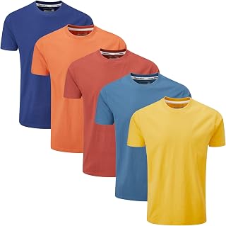 Charles Wilson Plain Crew Neck T-Shirts, Pack of 5