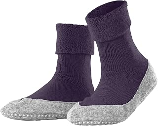 FALKE Women's Cosyshoe Slipper Socks Anti-Slip Nubs Printed On Felt Sole Improved Grip Thick Comfortable Warm Full Inner Plush Breathable Climate-Regulating Odour-Neutralising Wool 1 Pair