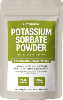Coolinario Potassium Sorbate (2 Oz) Food Grade Preservative | Extends Freshness & Shelf Life, Ideal for Wine Stabilization, Homemade Jams, Baked Goods, Cheese Making & Dried Snacks