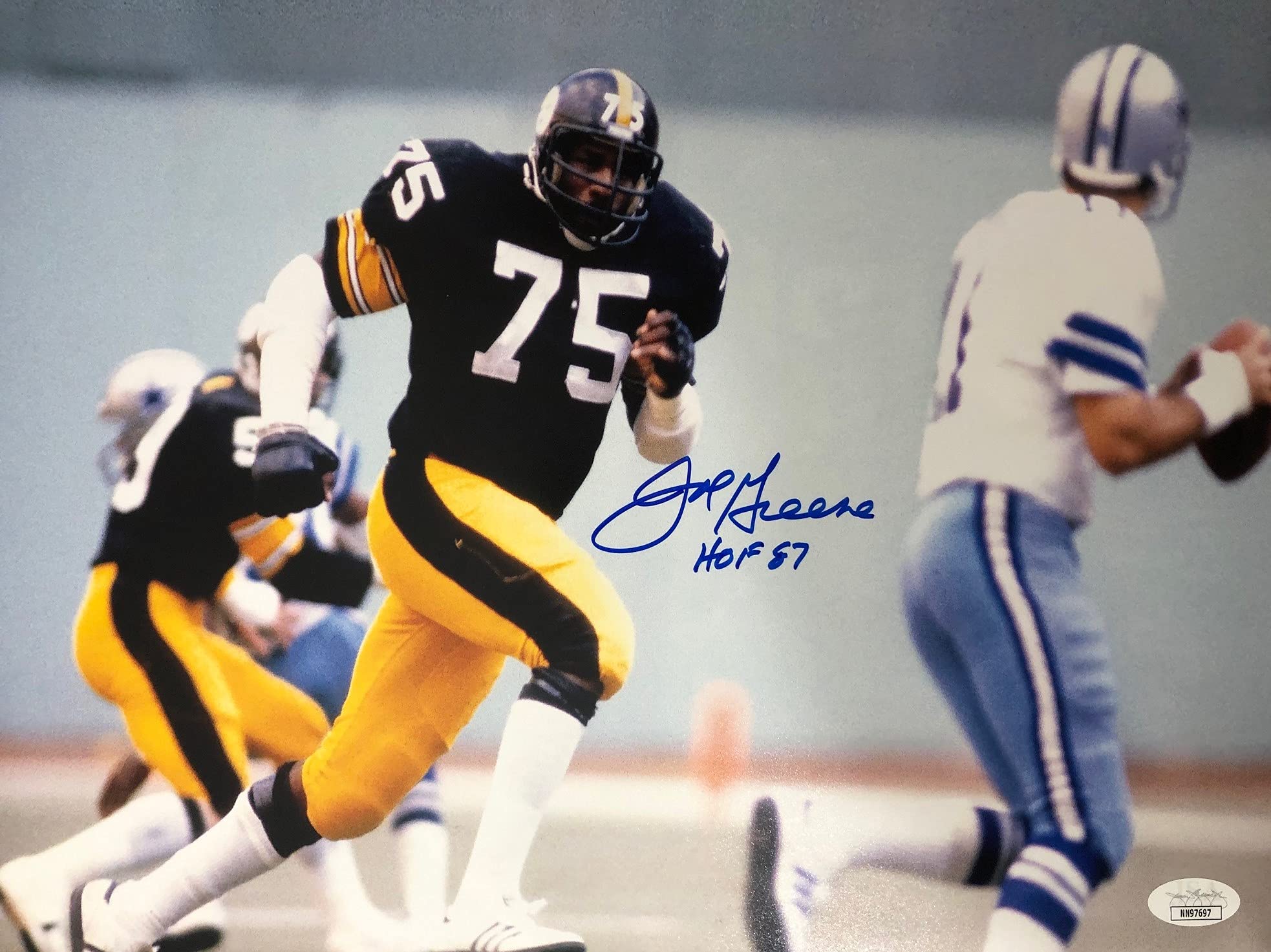 Autographed Joe Greene Pittsburgh Steelers 11x14 Photo with JSA COA