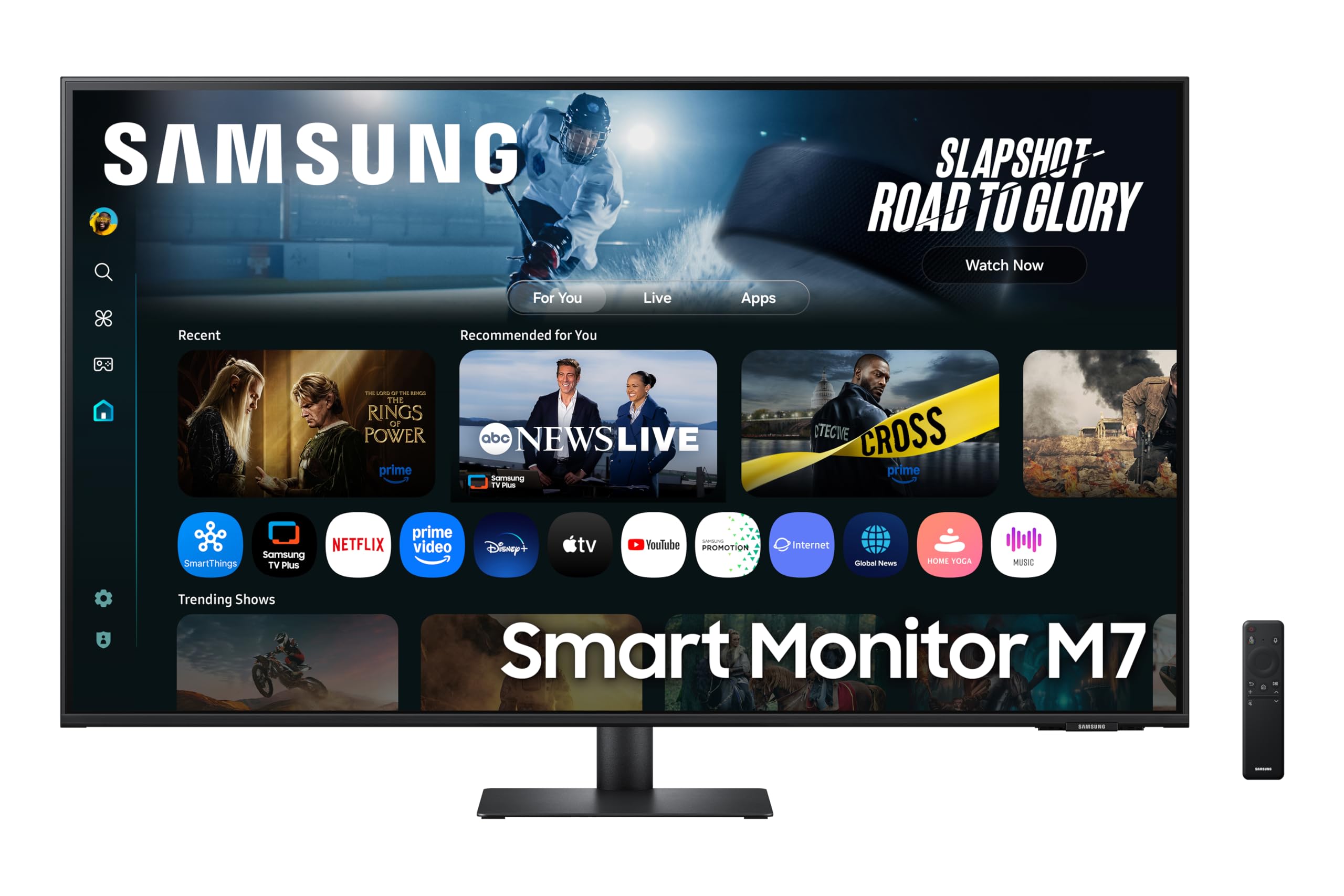 Samsung LS43FM702UUXXU 43" 4K Ultra HD HDR10 Smart Monitor with Speakers - 3840x