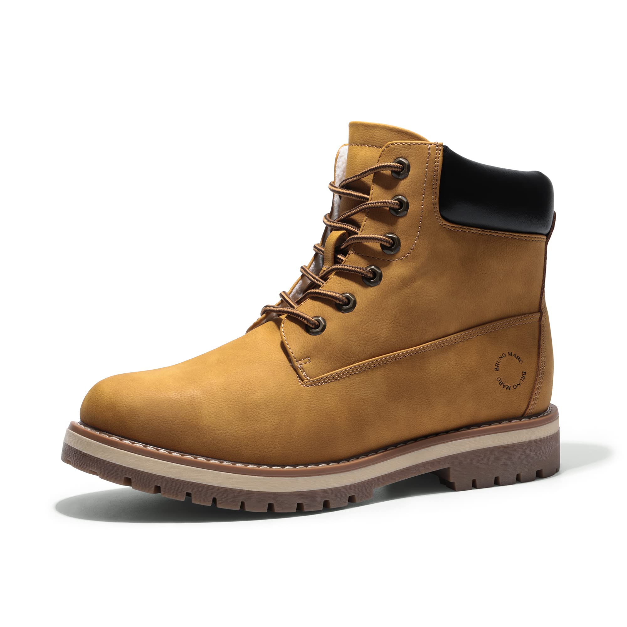 Bruno Marc Men's Winter Boots Classic Warm Lined Non-Slip Comfortable Boots, Yel