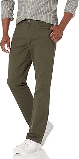 Amazon Essentials Men's Straight-Fit 5-Pocket Comfort Stretch Chino Trousers (Previously Goodthreads)