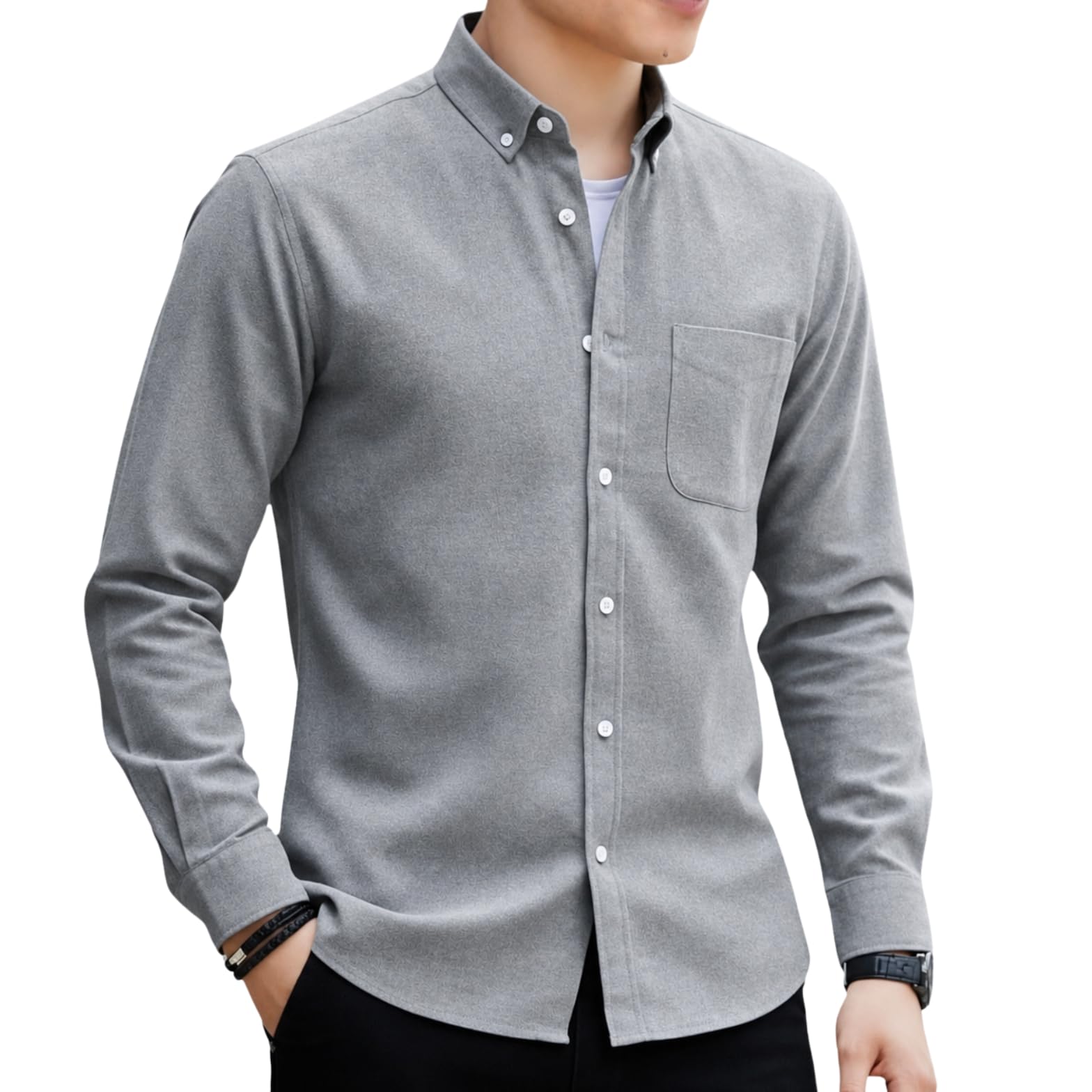 Lucky Charm Oxford Shirt, Men's, Button Down, Cotton Blend, Breathable