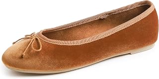 Feversole Women's Suede Macaroon Colorful Memory Foam Cushion Ballet Flat