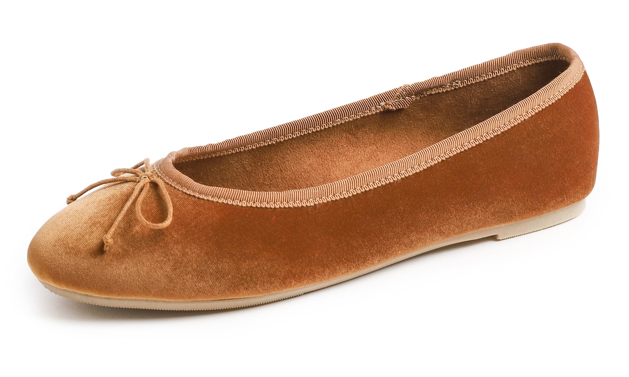 Feversole Women's Suede Macaroon Colorful Memory Foam Cushion Ballet Flat