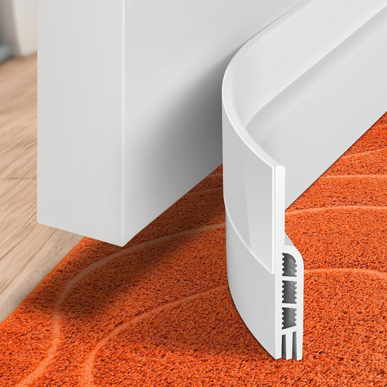 Holikme Door Draft Stopper 41inch Weather Stripping Door Seal Sweep | Under Door