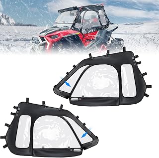 KEMIMOTO Soft Upper Doors, UTV Cab Enclosures Fit w/Roof, Mirror&Windshield | Compatible with Polaris RZR XP 1000 2014-2023, RZR XP Turbo 2016-2021