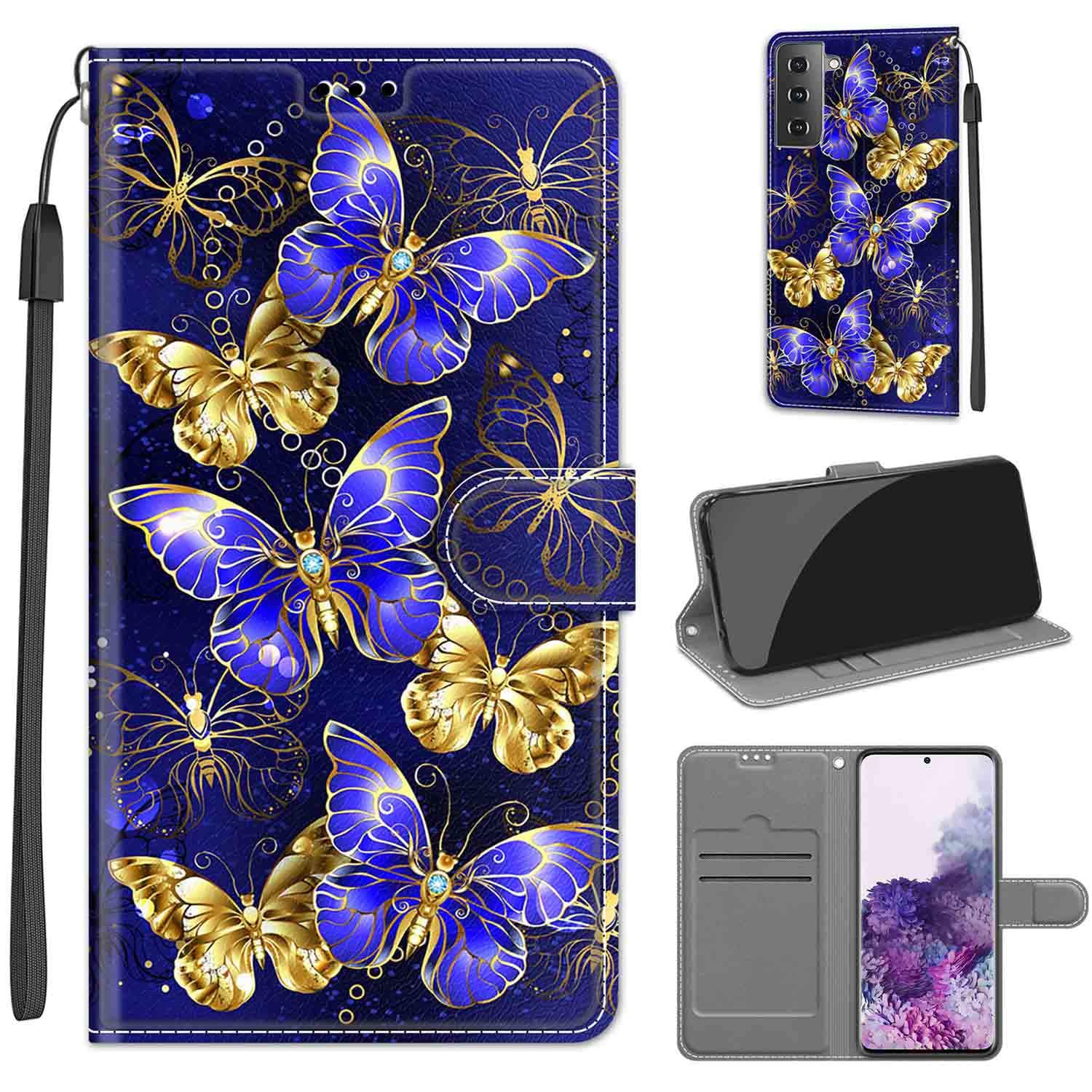 Case for Samsung Galaxy S22+ / S22 Plus, Leather Flip Case with Stand and Magnet