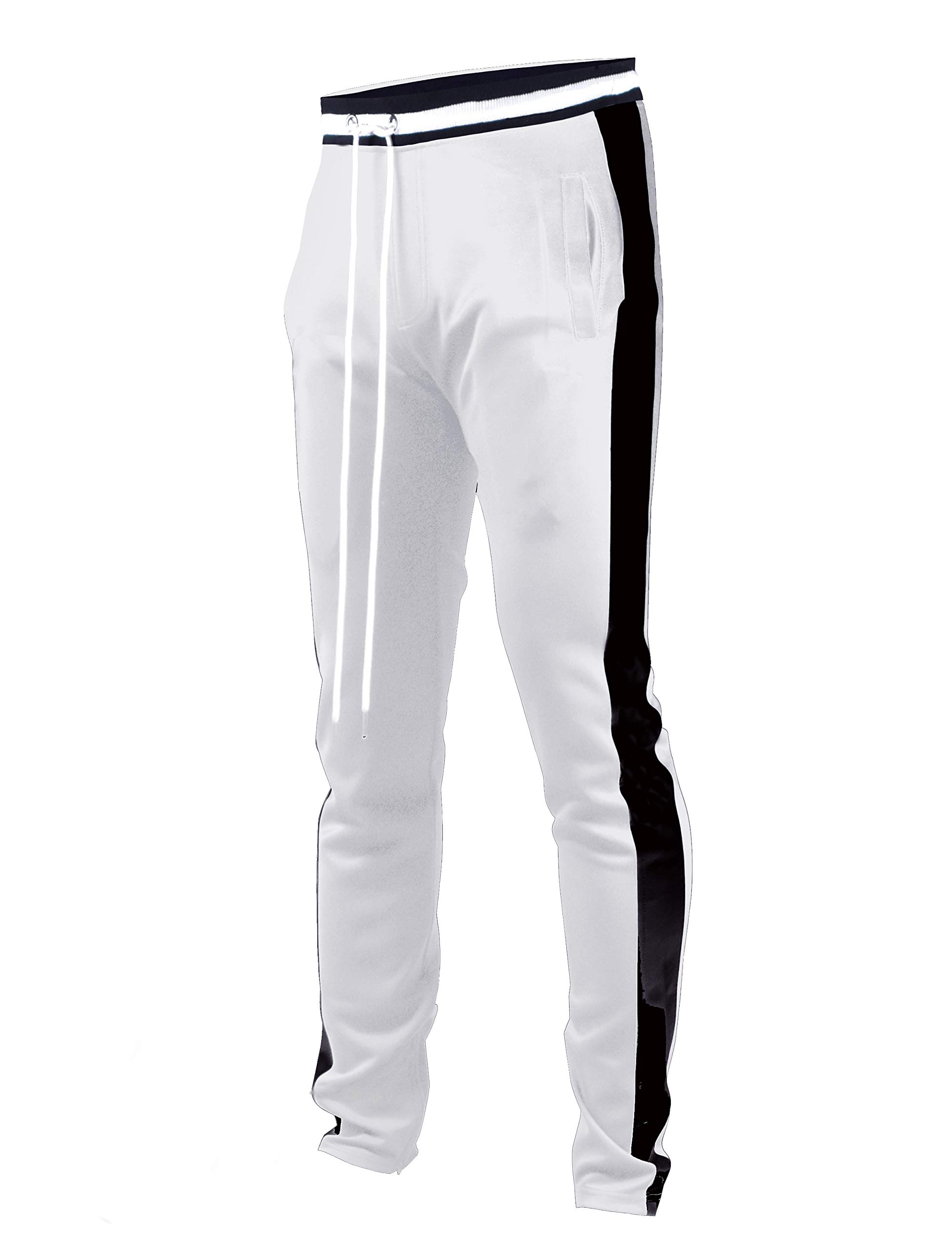 SCREENSHOT-Track Pants S41700 Mens Premium Slim Athletic Fitness Lifestyle Worko