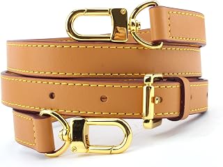BEUDW Vachetta Leather Adjustable Crossbody Strap for Leather Shoulder Strap Belt Replacement Suitable for L V Handbags
