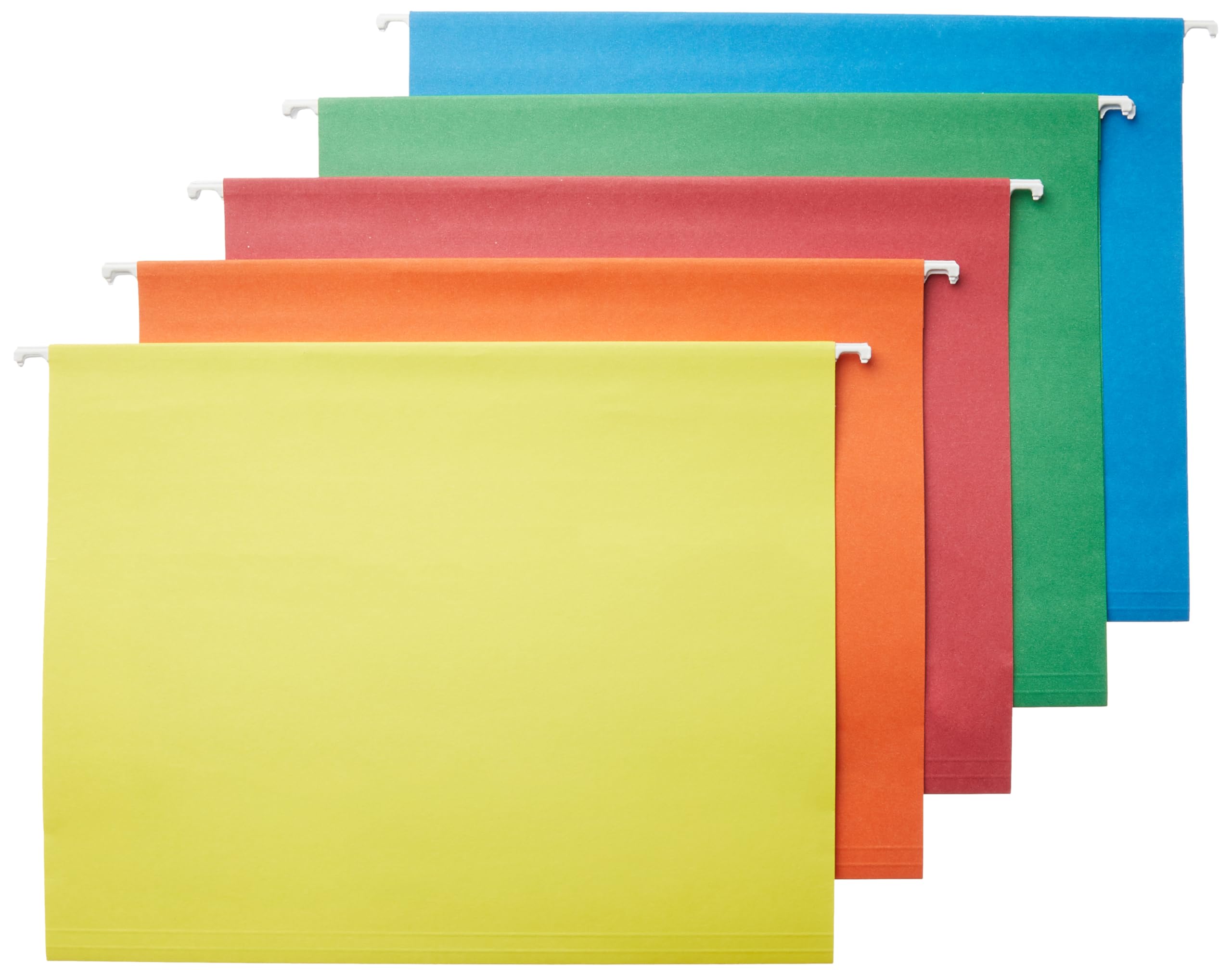 Amazon Basics Hanging Organizer File Folders - Letter Size, Assorted Colors, 25-