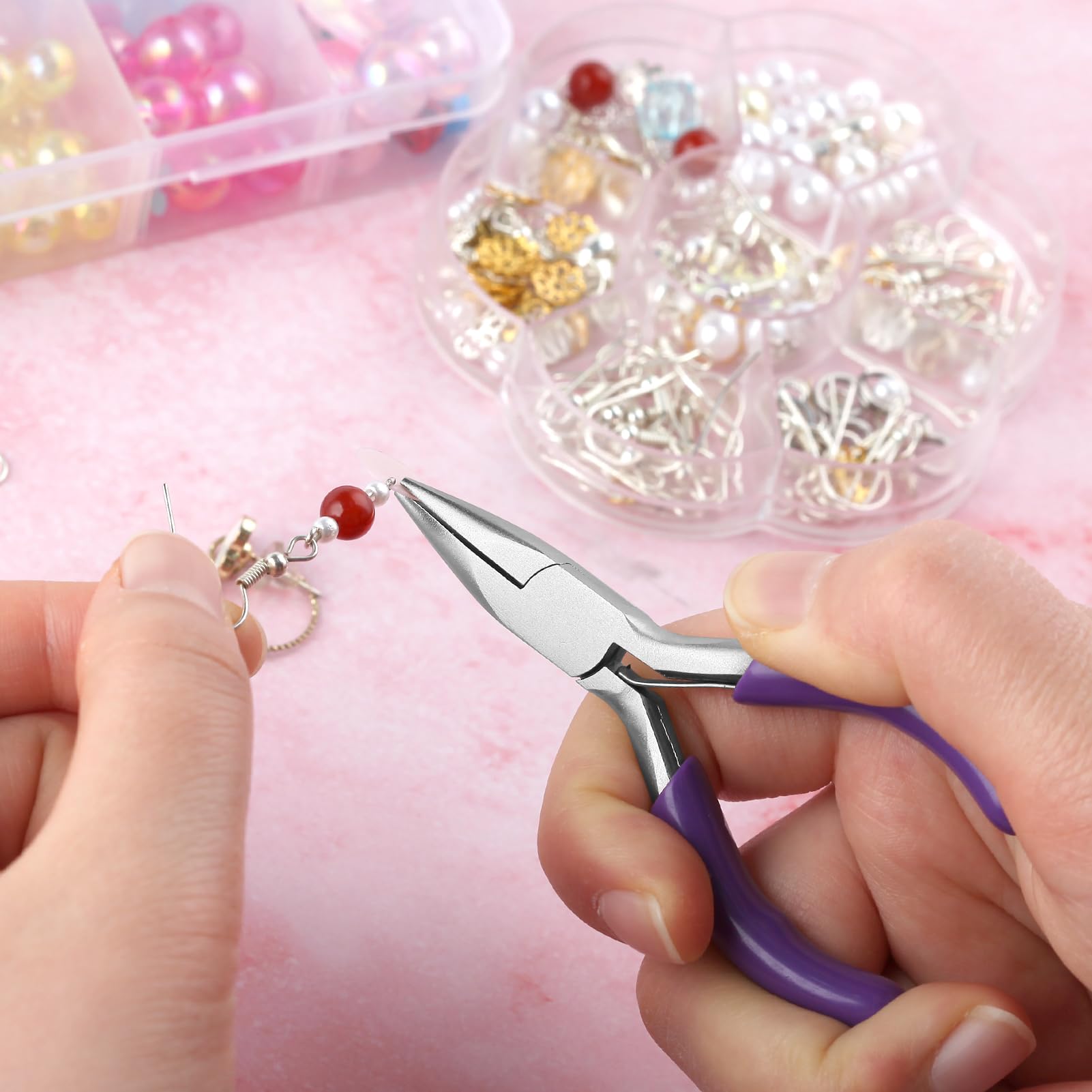 3-Inch Chain Nose Pliers - Miniature, Small & Pocket Size, Ideal for Jewelry Mak