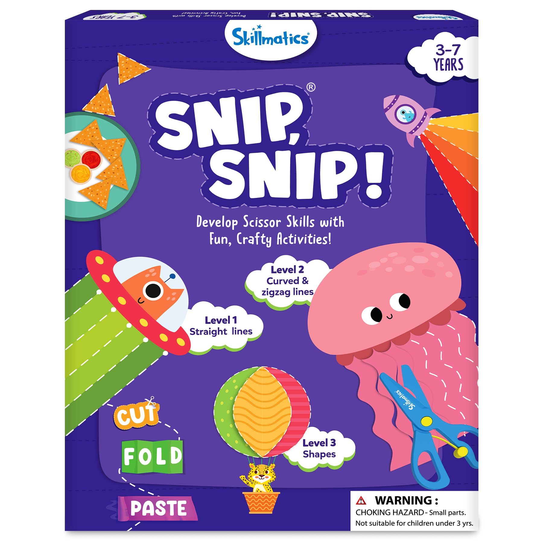 Skillmatics Snip Snip, Scissor Skills, Felt Craft Activity, Christmas Gift | Cut