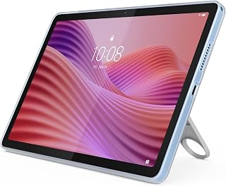 Lenovo Tab Android Tablet | 10.1 inch Full HD Display | MediaTek Helio G85 | 128GB | Wi-Fi 6 | 4GB RAM | Polar Blue + Clear Case