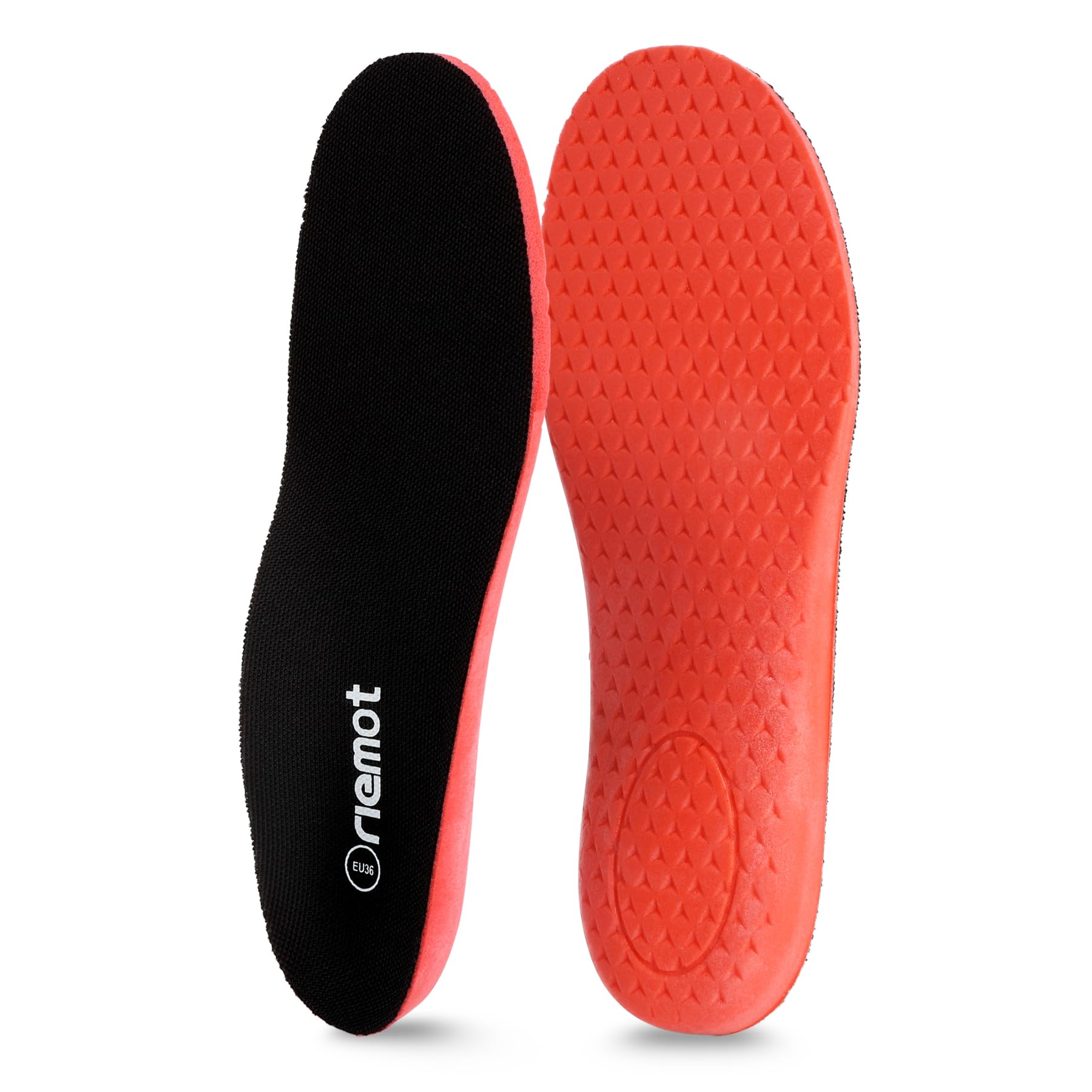 riemot Sports Insoles for Men, High Elasticity PU Shoe Inserts with Arch Support