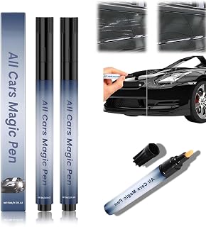 All Cars Magic Pen,Car Scratch Remover Pen,Black Car Paint Scratch Repair | Quick Fix for Scratches and Paint, Fits All Car Colors,Lightweight and Fast,Long-Lasting,Effective Performance 2PCS