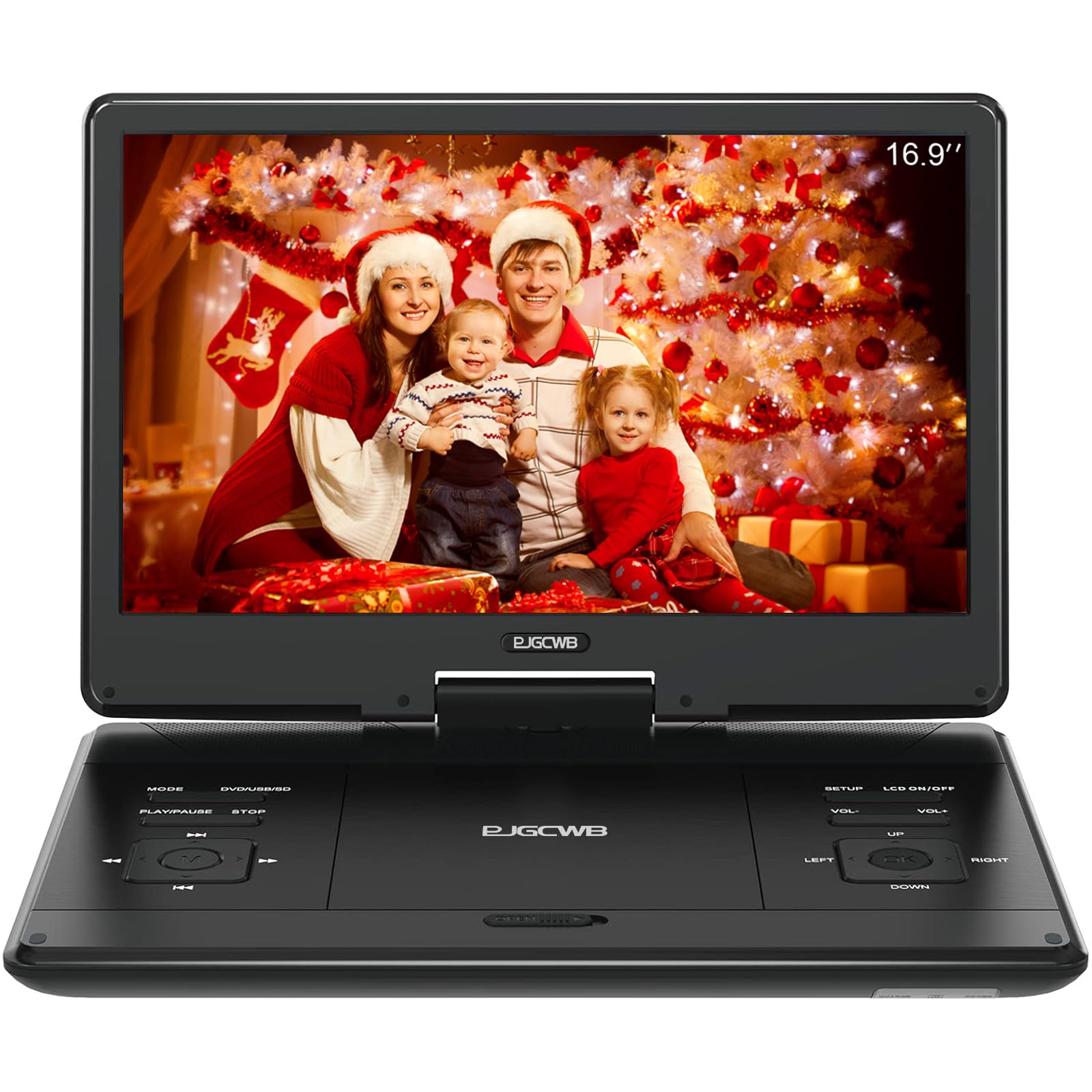 PJGCWB16.9 Portable DVD Player with 14.1" Large HD Screen,High Volume Speaker,4-