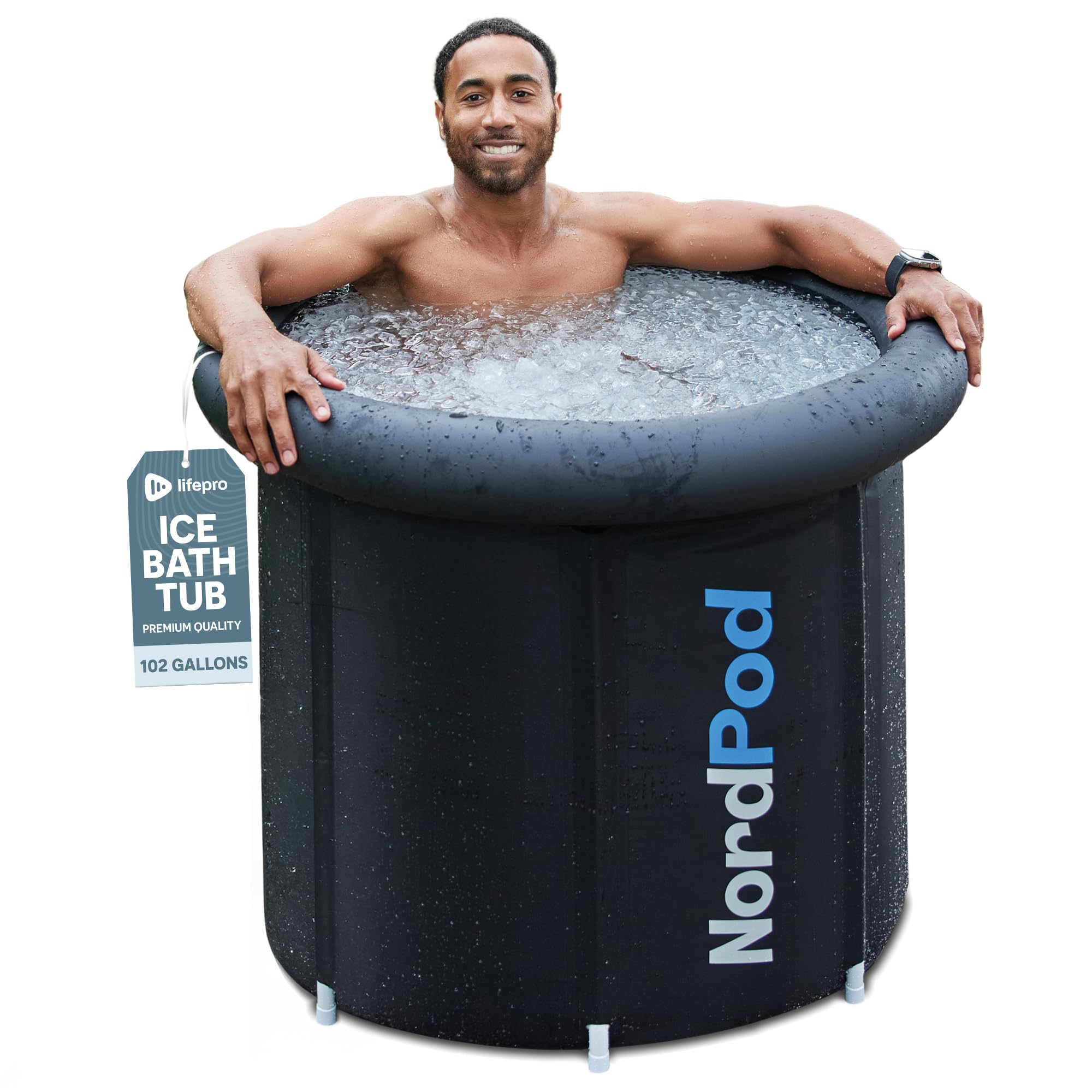 Lifepro NordPod Ice Bath Tub Portable Cold Plunge Water Therapy Pool | Thermal i
