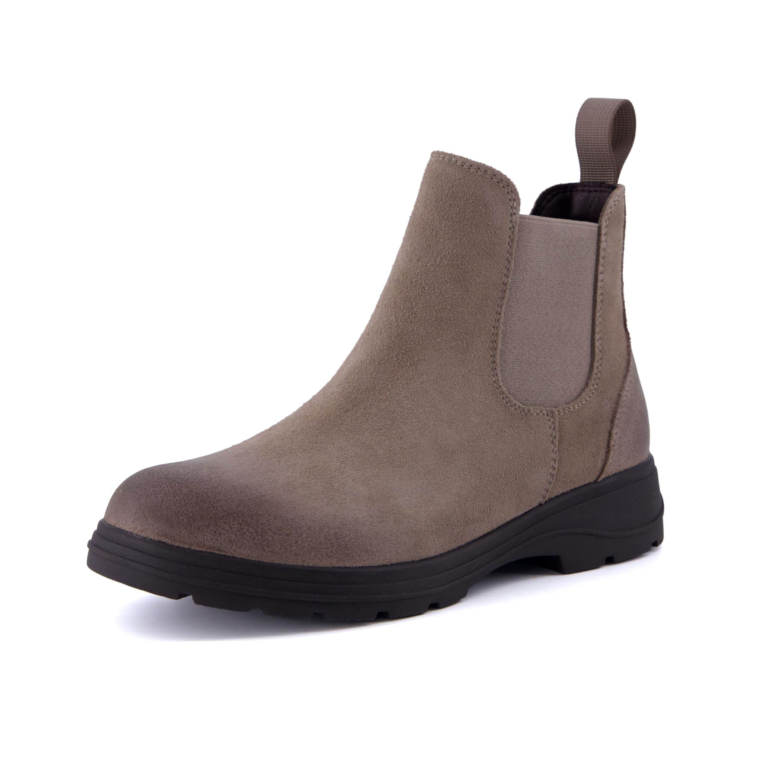 CUSHIONAIRE Britain-L - Botas Chelsea para mujer, de gamuza auténtica, con plant