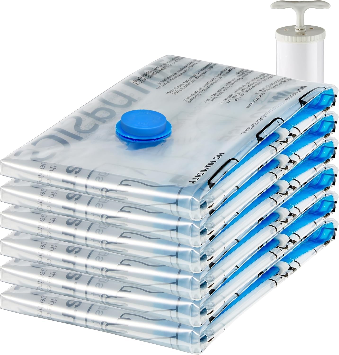 Amazon Basics Vacuum Compression Zipper Storage Bags with Airtight Valve and Han