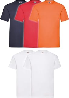 Fruit of The Loom Mens Valueweight Crew Neck, Short Sleeve T-Shirt, Not V Neck.