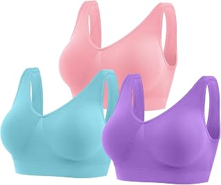 YUTYTH Seamless Sports Bras Women Wirefree Crop Top Bra Removable Pads