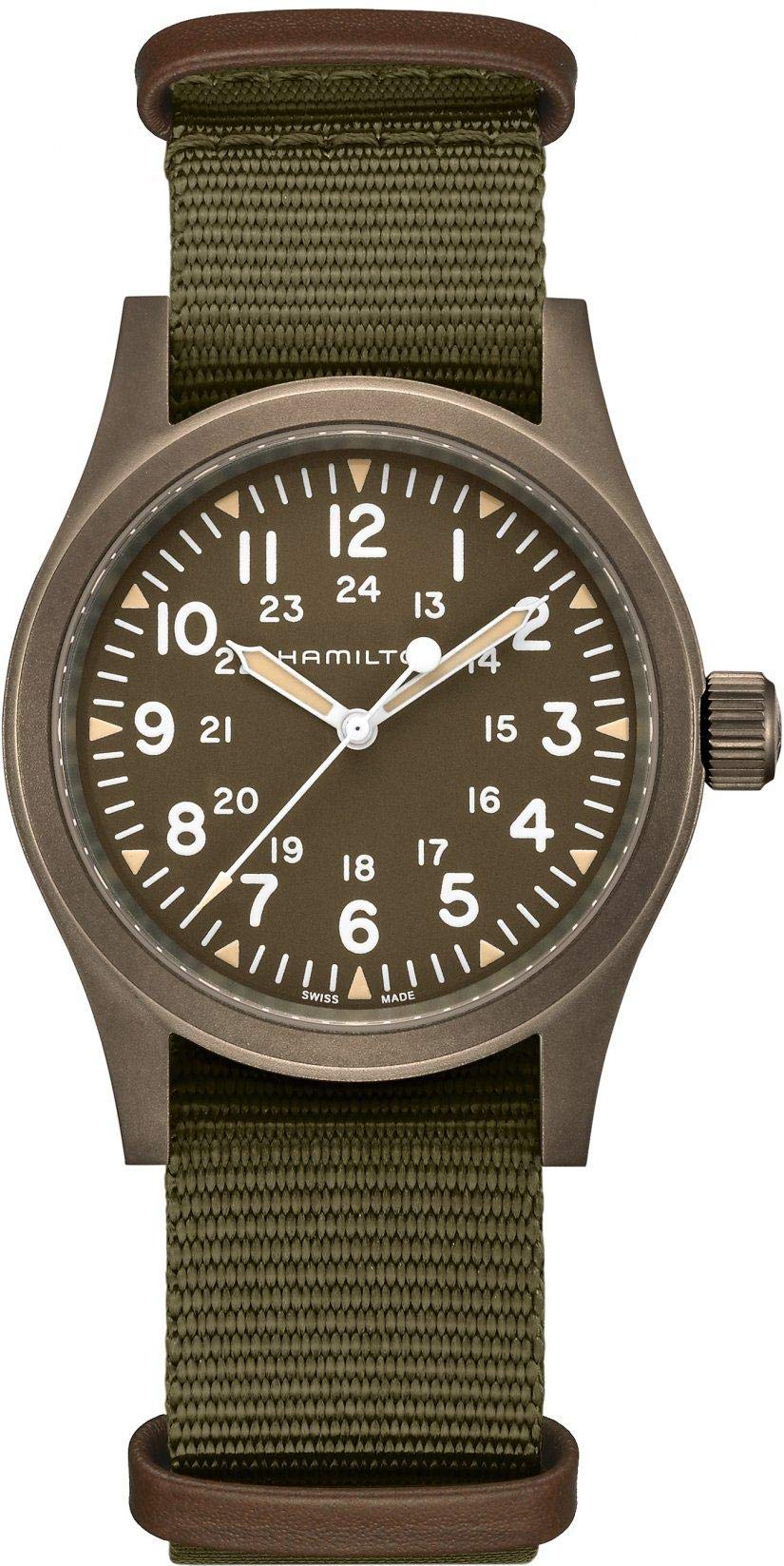 Hamilton Khaki Field Mechanical Men's Watch, 38mm Stainless Steel Case, Swiss Ma