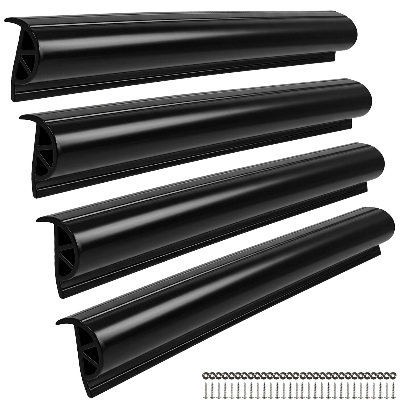 BALAVA 16FT Marine Dock Bumpers,P-Type PVC Dock Bumper Fenders Dock Edging Bumpe