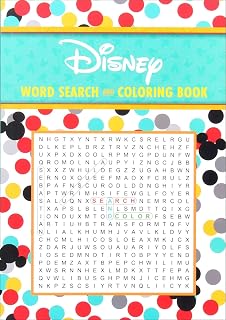 Disney Word Search and Coloring Book - Coloring Book for Teens and Adults, Word Search Book - Officially Licensed (Coloring Book & Word Search)