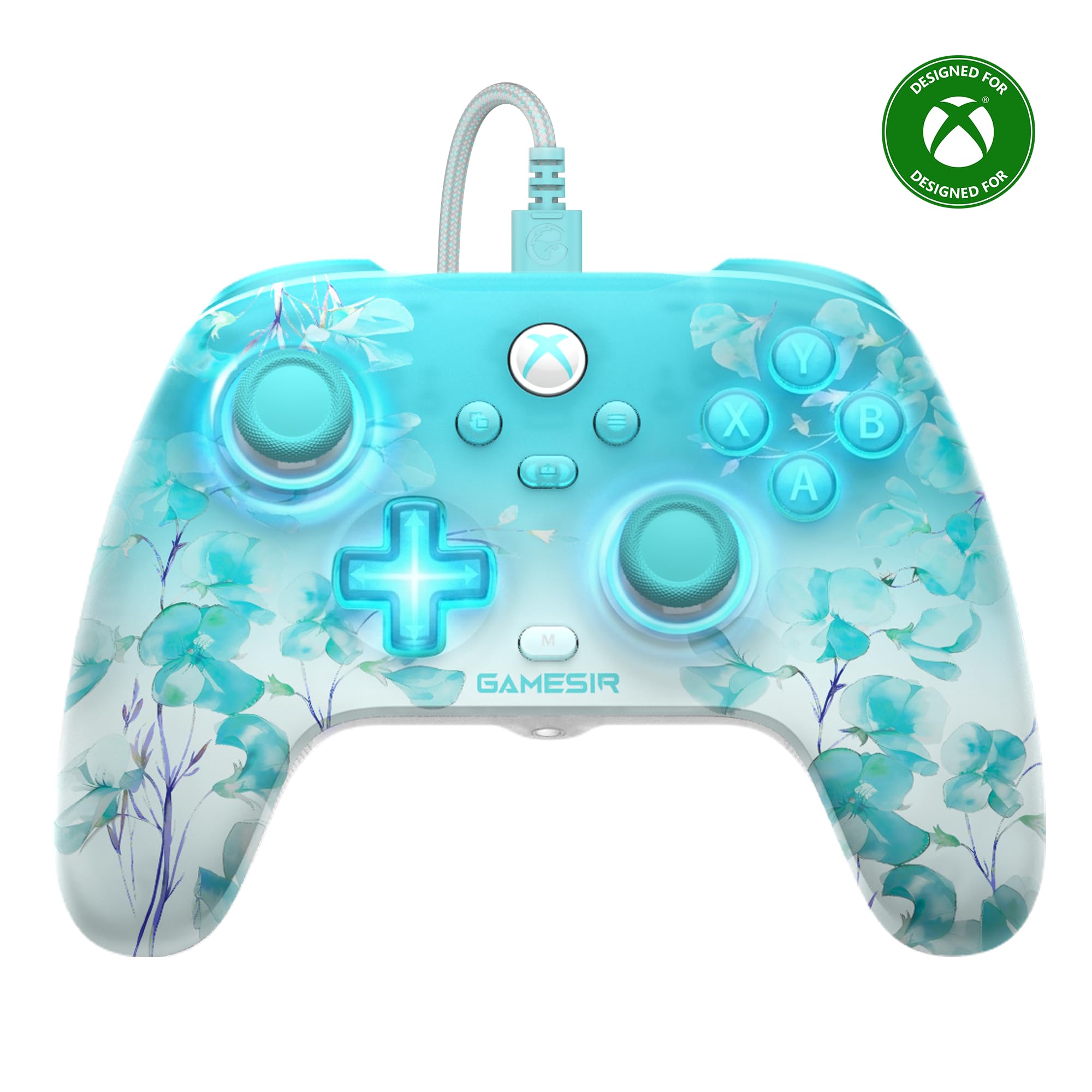 GameSir T7 Pro Floral Wired XBOX Controller,Hall Effect,RGB,Trigger Stop,PC | Ha