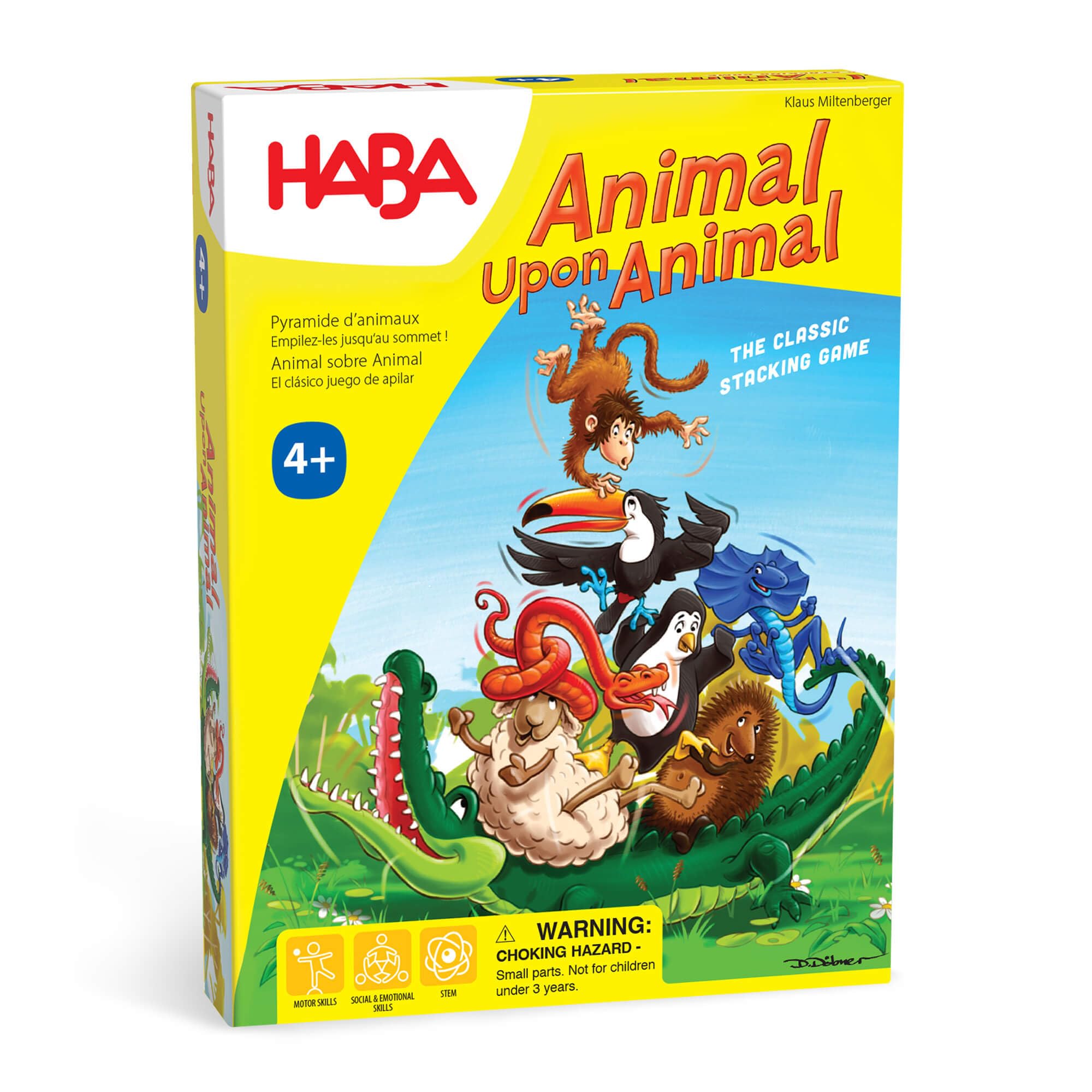 HABA Animal Upon Animal - Classic Wooden Stacking Game: Ultimate Family Board Ga