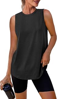 XIEERDUO Womens Workout Tank Tops Sleeveless Muscle Shirts Women Gym Tops | Loose Fit for Athletic Running Tennis Yoga Trendy Clothing Women 2026 Sport Outfits