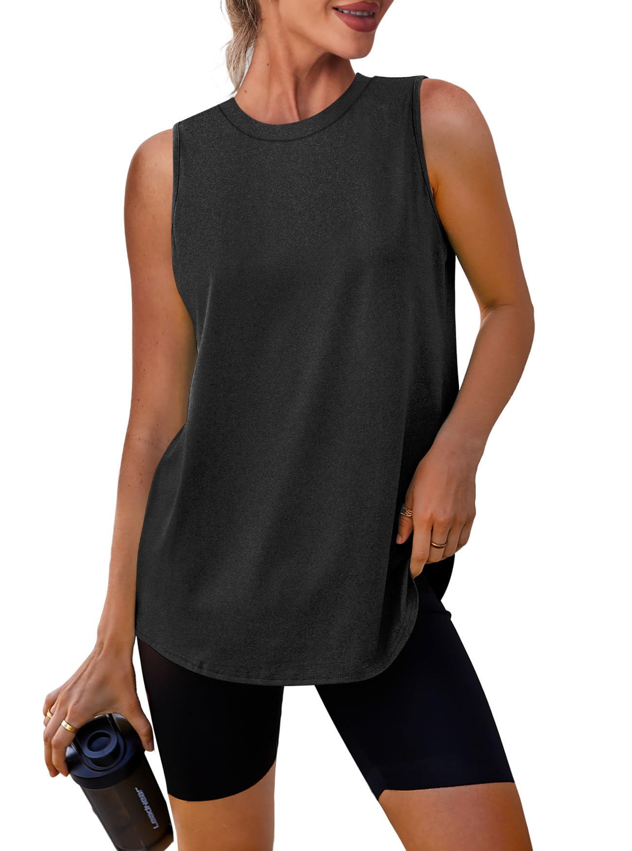 XIEERDUO Womens Workout Tank Tops Sleeveless Muscle Shirts Women Gym Tops | Loos