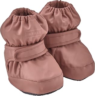 Grass & Air Baby Booties Unisex PU, Mini Adventure Baby Showerproof Bootie, Fleece Lined Overshoes, Playshoes
