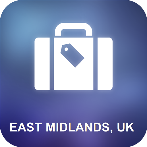 East Midlands, UK Offline Map