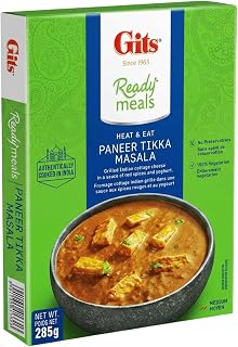 GITS Ready Meals Heat & Eat Paneer Tikka Masala, 285g | Spicy Curry