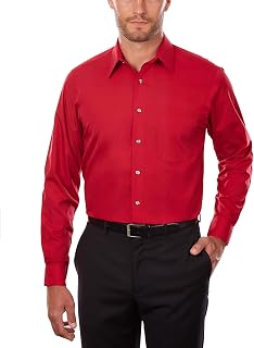 Van Heusen Big and Tall Poplin Dress Shirt Tall Fit Men's Dress Shirt (Pack of 1)