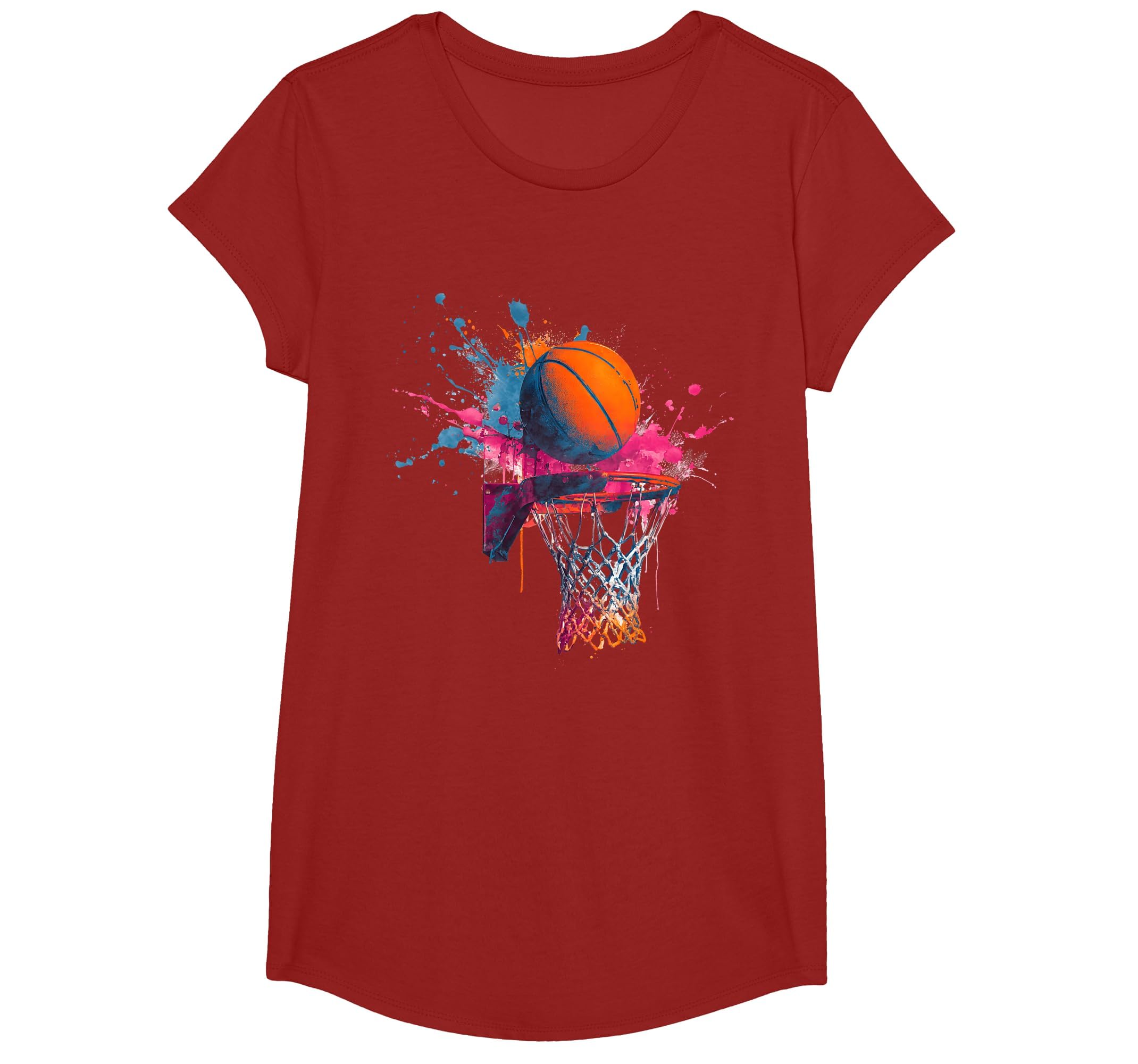 Basketball Splash Graphic Basketball Player Team Player T-Shirt