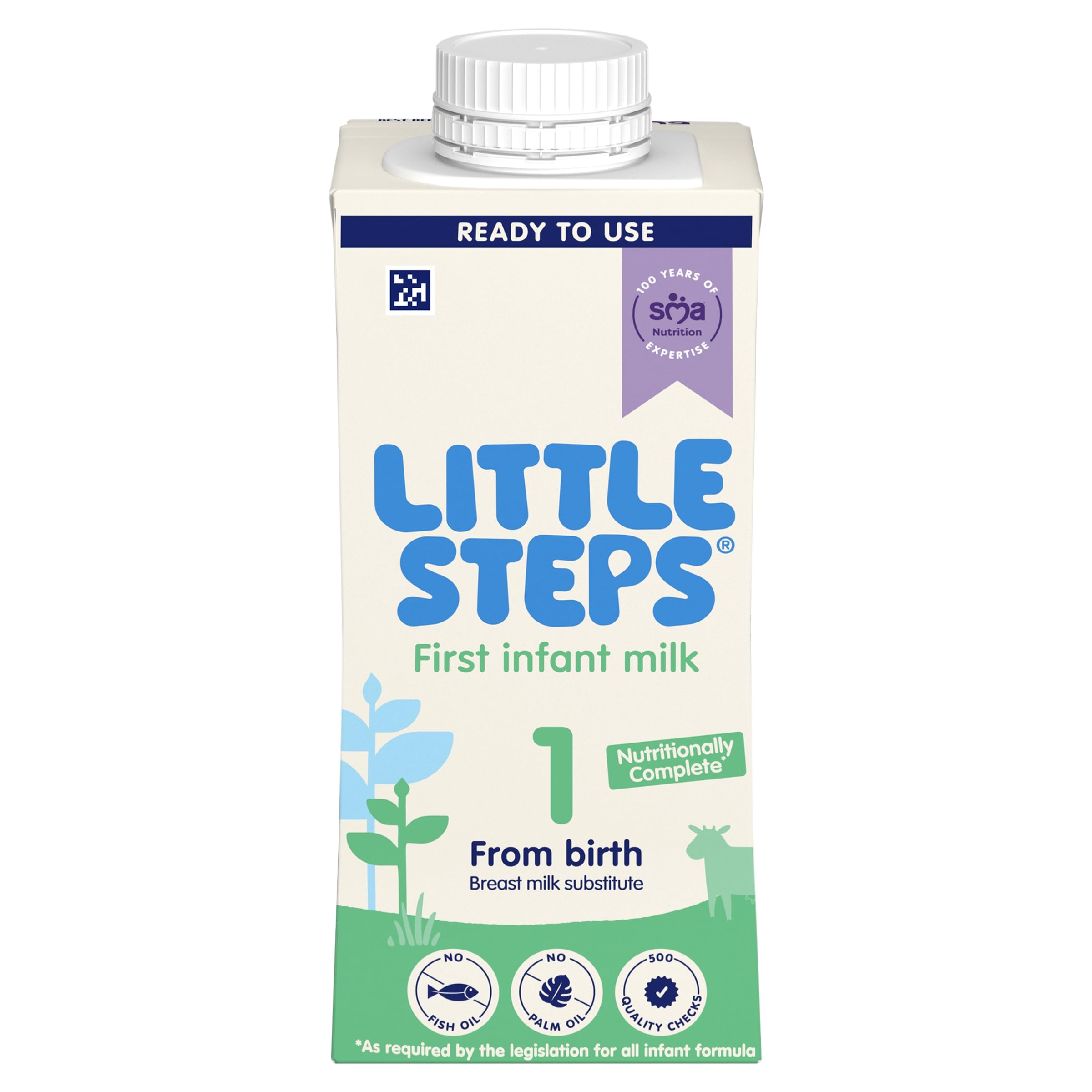 Little Steps 1 First Infant Baby Milk Liquid Formula from birth 200ml x 12 | Fro