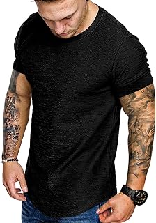 Men's Cotton Gym Workout Athletic Cotton T-Shirt