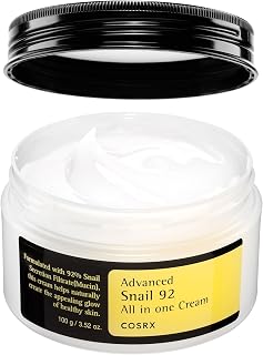 COSRX Advanced Snail 92 All in One Cream 100g, Facial Gel Moisturiser | for Dry, Sensitive and Anti Ageing Skin, Daily Soothing Hydrating Moisturising Cream, Korean Skincare