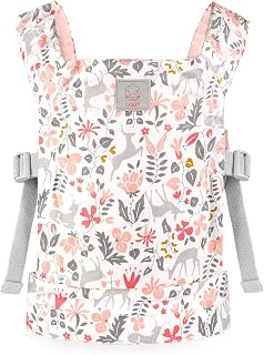 GAGAKU Baby Doll Carrier Front and Back | Stuffed Animal Soft Dolls Carriers for Little Girls - Pink
