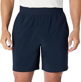 Amazon Essentials Men's Athletic Running Training Shorts, Performance Stretch Woven Workout Shorts, 7" Inseam