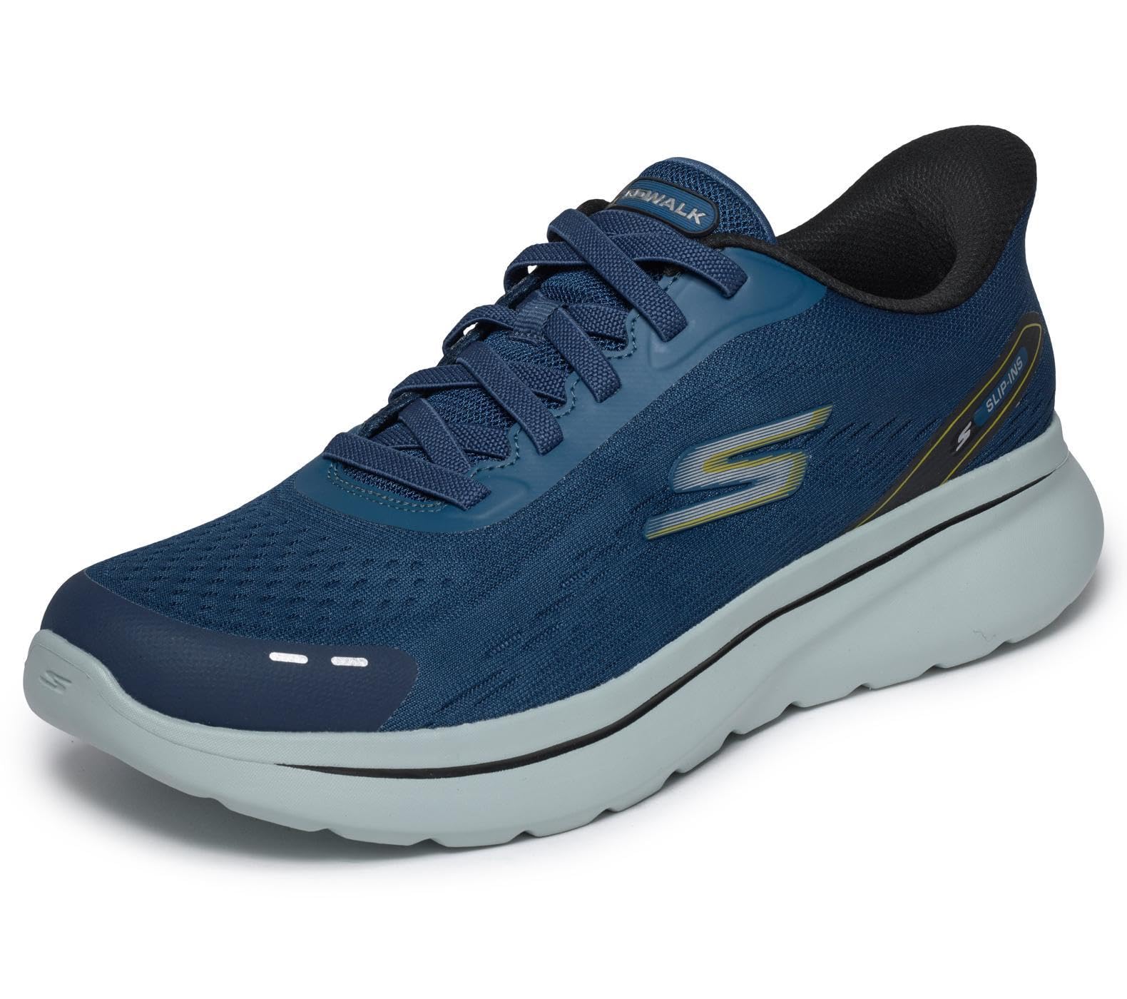 SKECHERS Men's Go Walk Arch Fit N-joy No Bend Hands Free Slip-ins Sneaker Boot