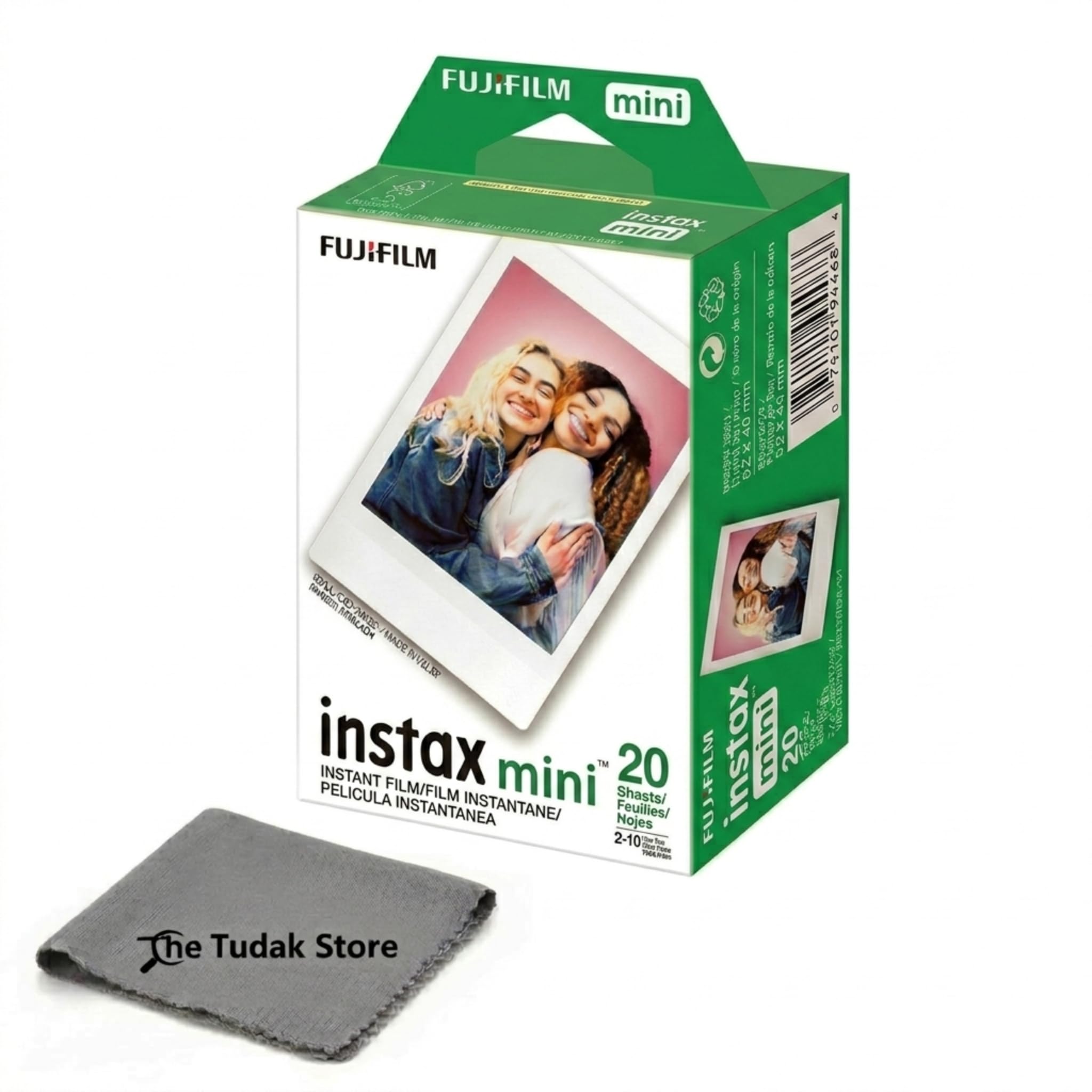 Fujifilm Instax Mini Instant Film, 20 Sheets – White Daylight ISO 800 for Instax